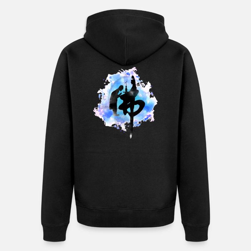 bouddhisme - Veste à capuche bio Premium Unisexe - noir