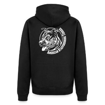 510 Staffordshire Terrier - Veste à capuche bio Premium Unisexe - noir - Dos - Nico (187cm)