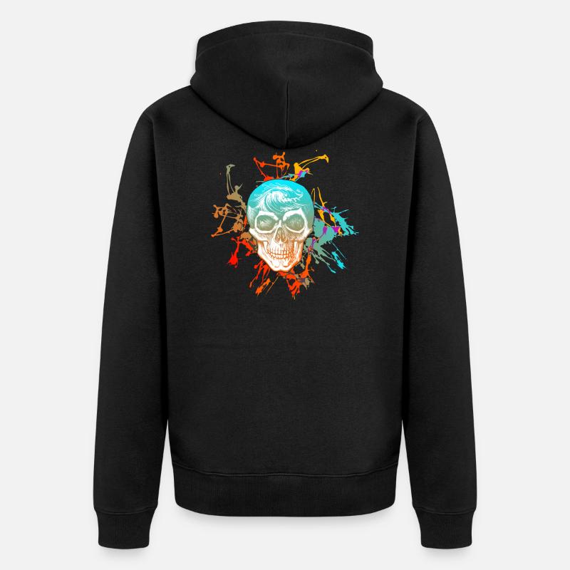 Crâne 2019 - Veste à capuche bio Premium Unisexe - noir