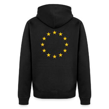 Europe - Veste à capuche bio Premium Unisexe - noir - Dos - Nico (187cm)