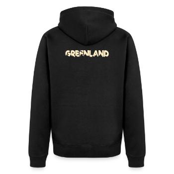 Groenland - Veste à capuche bio Premium Unisexe - noir - Dos - Nico (187cm)