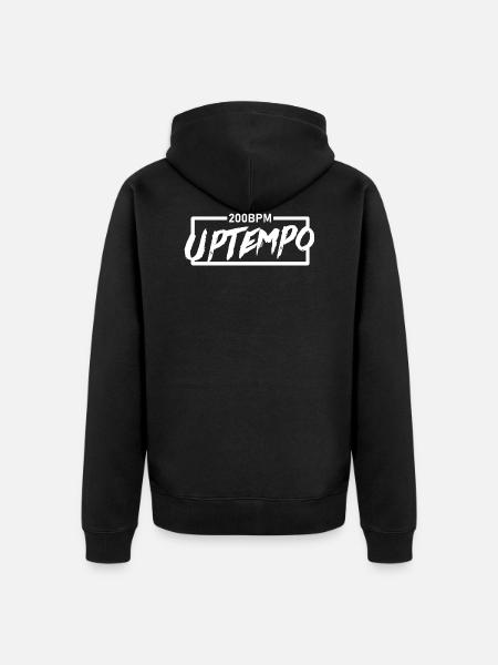 200BPM UPTEMPO - Unisex Premium Bio Zip Hoodie - Schwarz