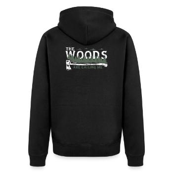 Chemise Lumberjack Woods - Veste à capuche bio Premium Unisexe - noir - Dos - Nico (187cm)