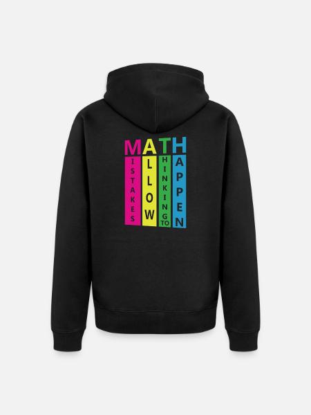 math - Veste à capuche bio Premium Unisexe - noir