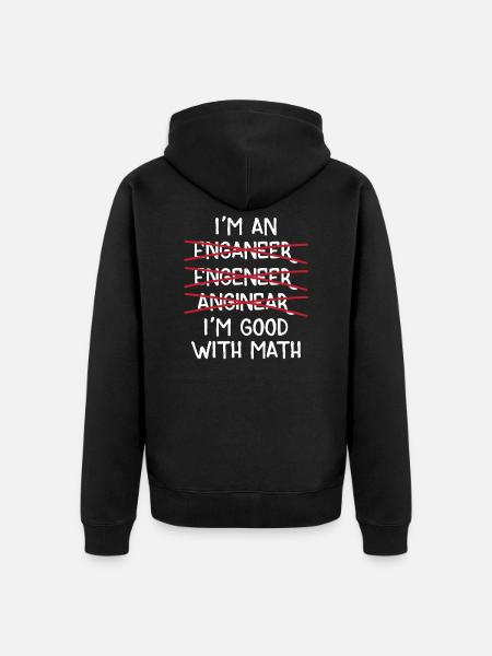 Ingenieur Programmierer Geschenkidee - Unisex Premium Bio Zip Hoodie - Schwarz