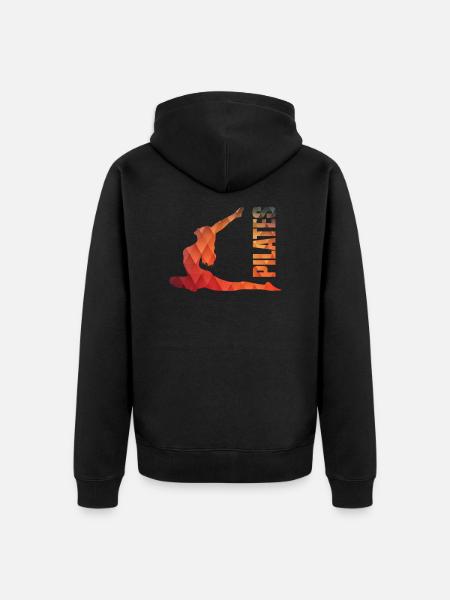 Pilates shirt - Unisex Premium Organic Zip Hoodie - black