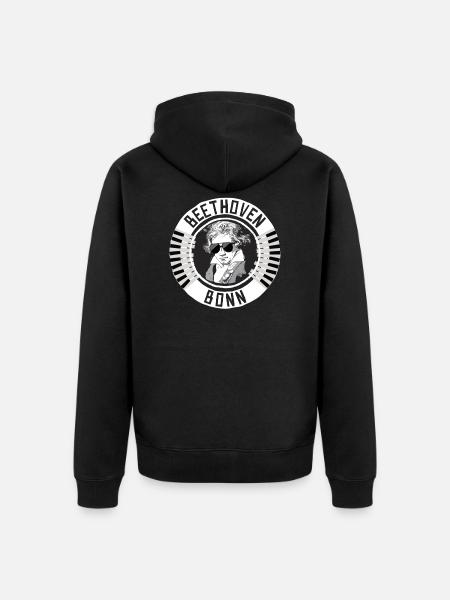 Beethoven Bonn - Unisex Premium Bio Zip Hoodie - Schwarz