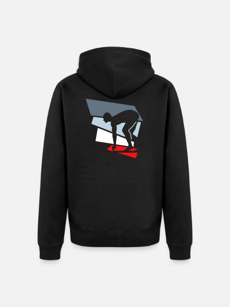natation - Veste à capuche bio Premium Unisexe - noir