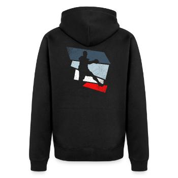 Handball - Veste à capuche bio Premium Unisexe - noir - Dos - Nico (187cm)