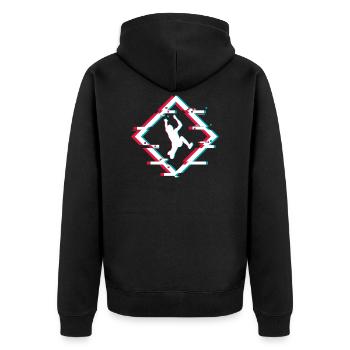 parkour - Veste à capuche bio Premium Unisexe - noir - Dos - Nico (187cm)