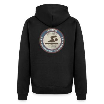 nager - Veste à capuche bio Premium Unisexe - noir - Dos - Nico (187cm)