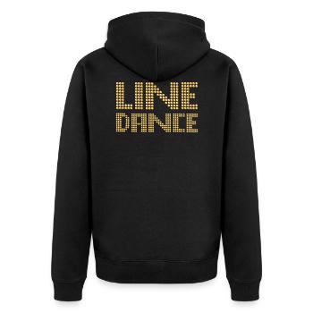 Line dance - line dance - Unisex Premium Organic Zip Hoodie - black - Back - Nico (187cm)