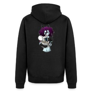 Zombie Monster Undead Koala Creature Halloween - Veste à capuche bio Premium Unisexe - noir - Dos - Nico (187cm)