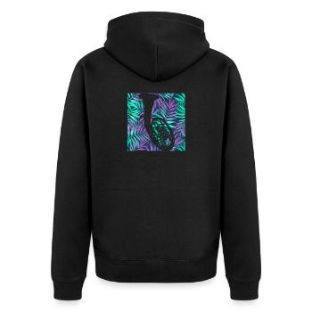 Cor ténor - Veste à capuche bio Premium Unisexe - noir - Dos - Nico (187cm)