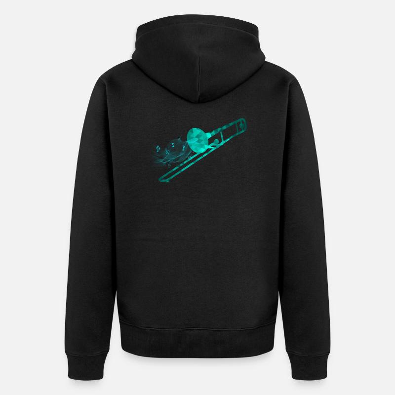 trombone - Veste à capuche bio Premium Unisexe - noir