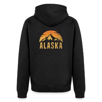 Alaska - Veste à capuche bio Premium Unisexe - noir - Dos - Nico (187cm)