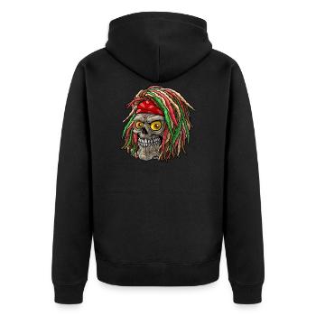 reggae - Veste à capuche bio Premium Unisexe - noir - Dos - Nico (187cm)
