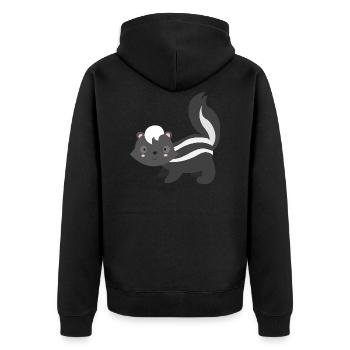 moufette - Veste à capuche bio Premium Unisexe - noir - Dos - Nico (187cm)