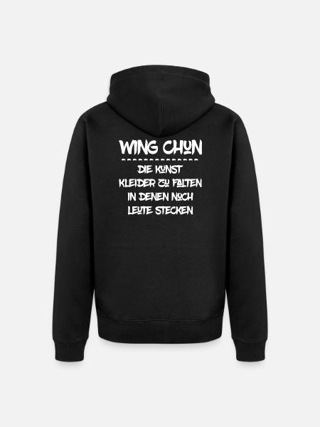 Wing Chun - Unisex Premium Bio Zip Hoodie - Schwarz