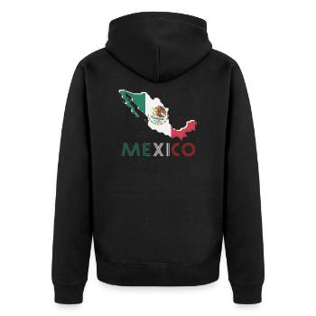 Mexique - Veste à capuche bio Premium Unisexe - noir - Dos - Nico (187cm)