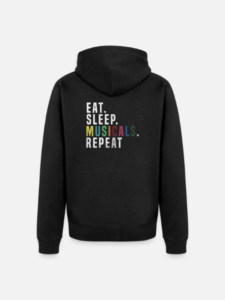 Musicals - Unisex Premium Organic Zip Hoodie - black