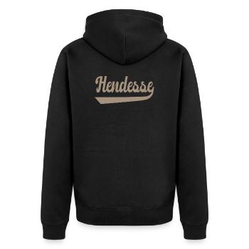 Hendesse Glove Home - Veste à capuche bio Premium Unisexe - noir - Dos - Nico (187cm)
