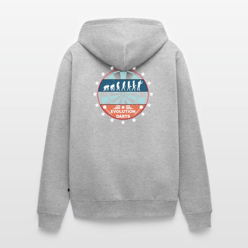 Evolution darts dart player dartboard dart Unisex Premium Organic Zip Hoodie