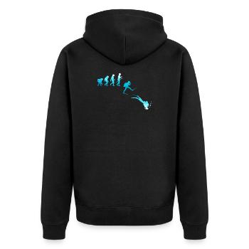 Plongée Plongée Diver Evolution Apnéiste motif - Veste à capuche bio Premium Unisexe - noir - Dos - Nico (187cm)