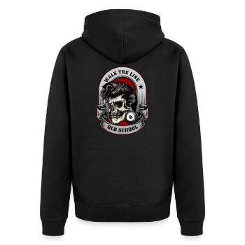 Rocker Rock rock music musical cadeau - Veste à capuche bio Premium Unisexe - noir - Dos - Nico (187cm)