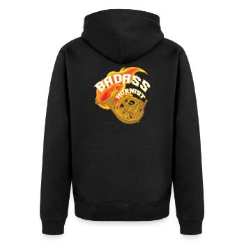 Mauvaise conception hornistique pour - Veste à capuche bio Premium Unisexe - noir - Dos - Nico (187cm)