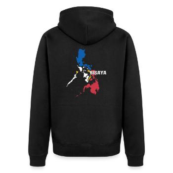 Conception Bisaya pour les Philippins et les Philippines de Cebu - Veste à capuche bio Premium Unisexe - noir - Dos - Nico (187cm)