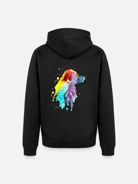 Australian Shepherd - Unisex Premium Organic Zip Hoodie - black