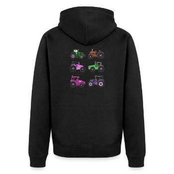 Tracteurs Enfants Tracteurs Machines agricoles Cadeau - Veste à capuche bio Premium Unisexe - noir - Dos - Nico (187cm)