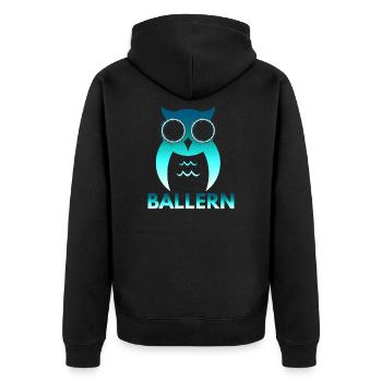 Ballern Techno Rave Raver Cadeau - Veste à capuche bio Premium Unisexe - noir - Dos - Nico (187cm)