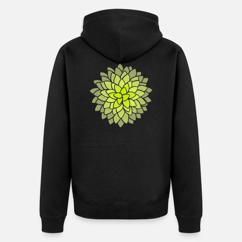 MUMS Fleurs Fleurs Fleurs - Veste à capuche bio Premium Unisexe - noir