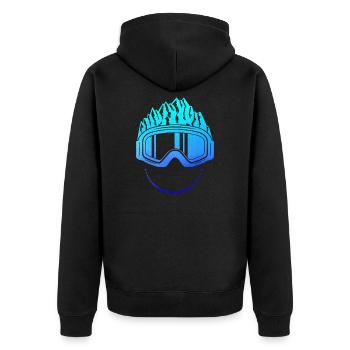 Ski lunettes de snowboard Ski ski montagne cadeau - Veste à capuche bio Premium Unisexe - noir - Dos - Nico (187cm)