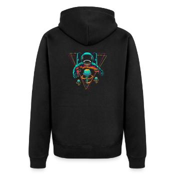 Astronaute océan océan plongeur Jellyfish cadeau - Veste à capuche bio Premium Unisexe - noir - Dos - Nico (187cm)