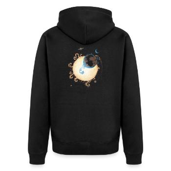 Gravité - Veste à capuche bio Premium Unisexe - noir - Dos - Nico (187cm)