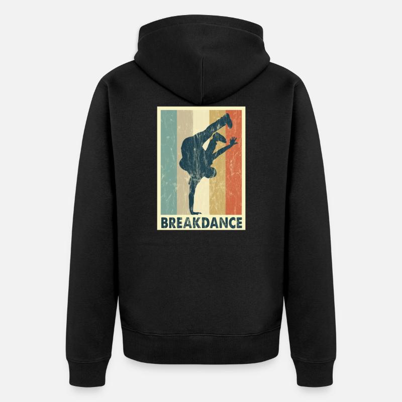 Breakdance - Veste à capuche bio Premium Unisexe - noir