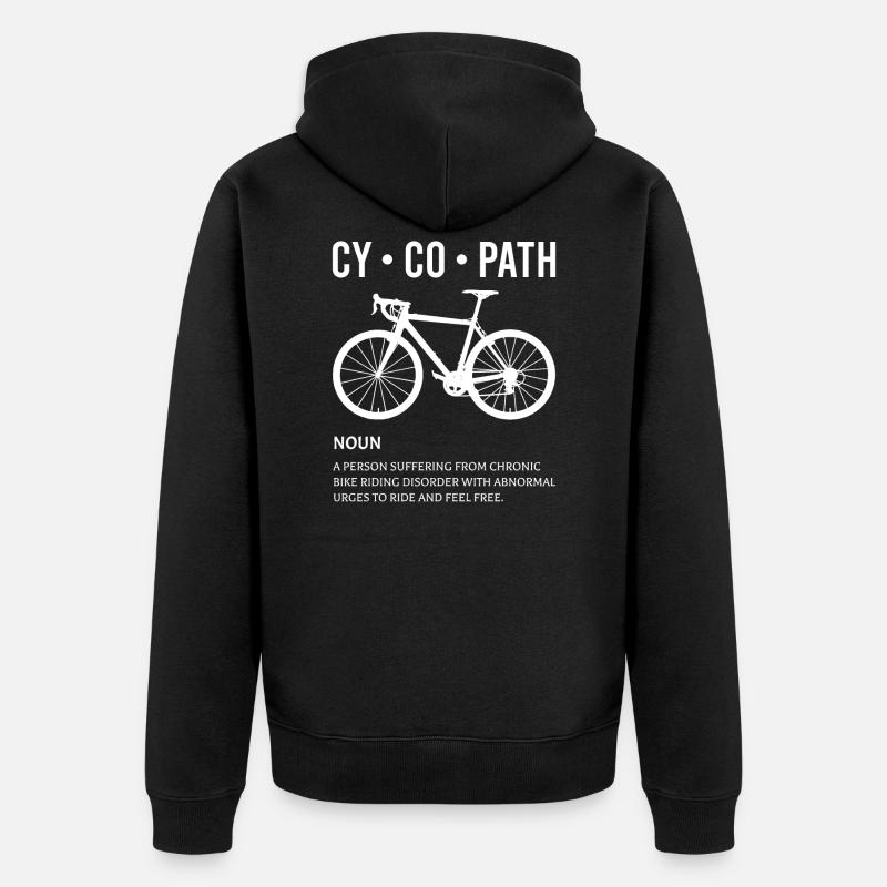 Cycopathe - Veste à capuche bio Premium Unisexe - noir