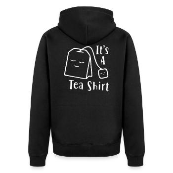 ITS A TEA SHIRT - Das Tee Shirt - Veste à capuche bio Premium Unisexe - noir - Dos - Nico (187cm)