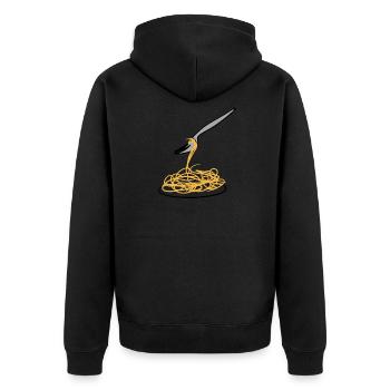 cuisiner des aliments - Veste à capuche bio Premium Unisexe - noir - Dos - Nico (187cm)