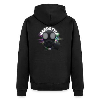 Style dur - Veste à capuche bio Premium Unisexe - noir - Dos - Nico (187cm)
