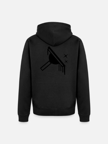 Fenster Reiniger Window Cleaner - Unisex Premium Organic Zip Hoodie - black