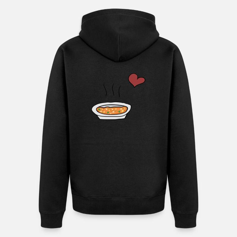 Soupe alimentaire - Veste à capuche bio Premium Unisexe - noir