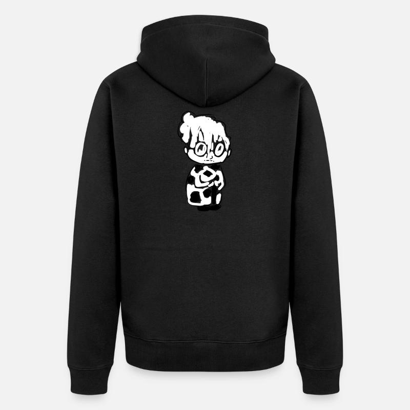 manga oma - Veste à capuche bio Premium Unisexe - noir