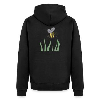 environnement des abeilles - Veste à capuche bio Premium Unisexe - noir - Dos - Nico (187cm)