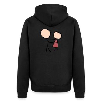 danse cher couple de la Saint-Valentin couples - Veste à capuche bio Premium Unisexe - noir - Dos - Nico (187cm)