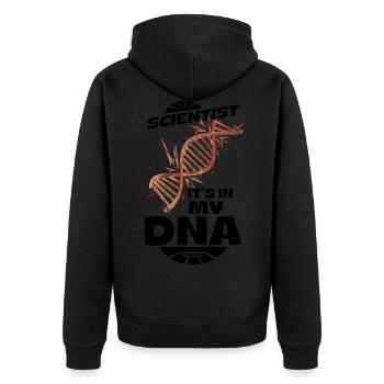 Scientifique C’est dans mon ADN - Veste à capuche bio Premium Unisexe - noir - Dos - Nico (187cm)
