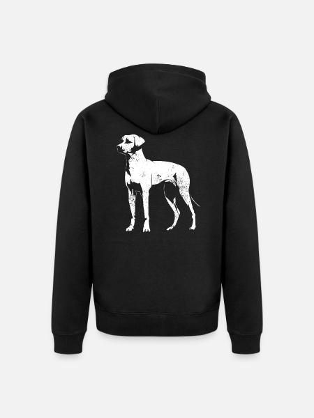 Rhodesian Ridgeback - Unisex Premium Bio Zip Hoodie - Schwarz